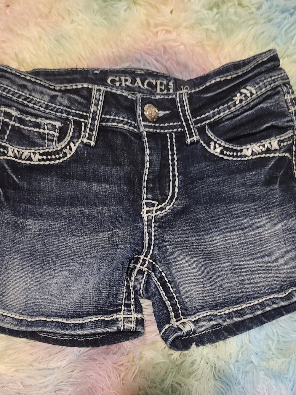 Grace Dark Blue Denim Ankle & Cropped Jeans